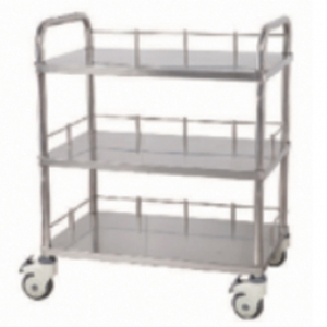 [B10]不銹鋼三層器械臺車
